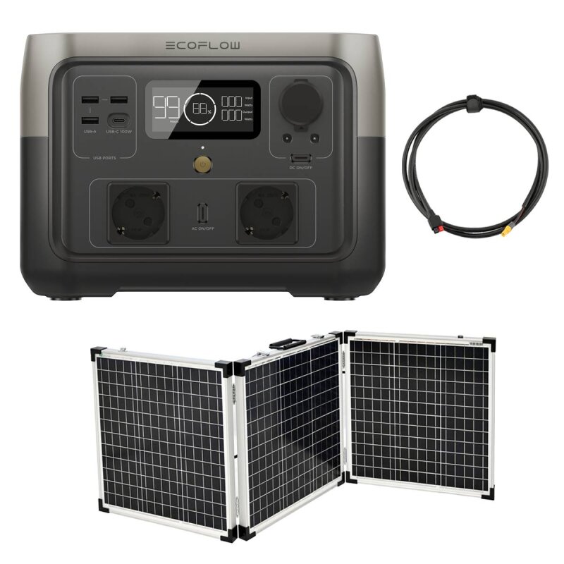 EcoFlow River 2 MAX Powerstation + 150W Solarkoffer von EcoFlow