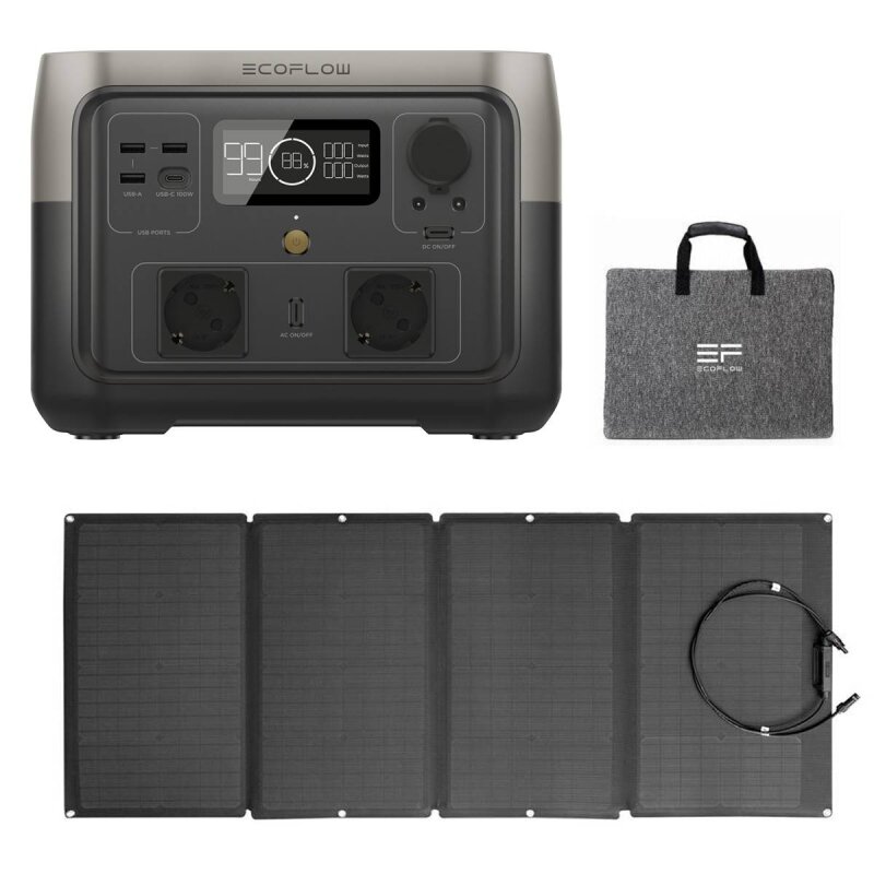 EcoFlow River 2 MAX Powerstation + 160W Solarpanel EcoFlow River 2 MAX Powerstation + 160W Solarpanel von EcoFlow