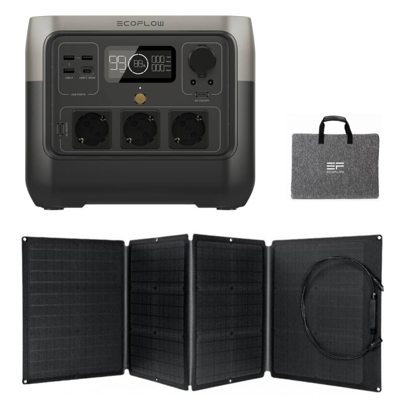 EcoFlow River 2 Pro Portable Powerstation + 110W Solarpanel von EcoFlow