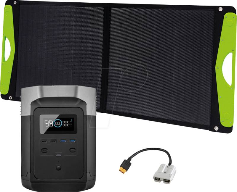 OFF 4-01-0142701 - Solarsystem, EcoFlow Delta EU + Offgridtec® Hardcover-Solartasch von EcoFlow