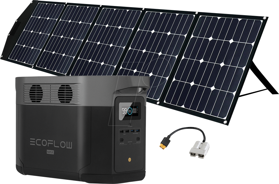OFF 4-01-0142801 - Solarsystem, EcoFlow Delta Max 2000 + Offgridtec® Solarmodul von EcoFlow