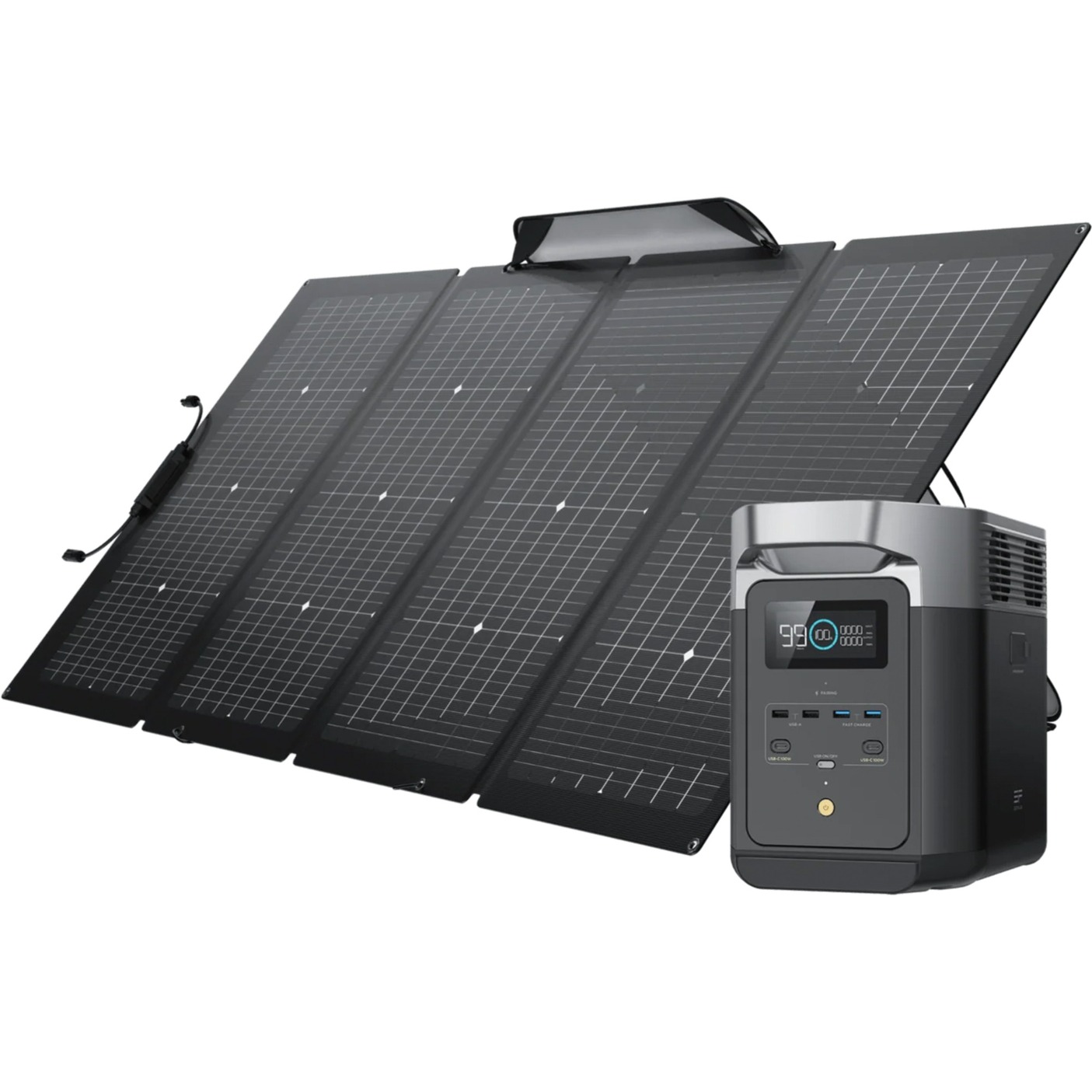 Starterset Solarpanel 220W + Powerstation Delta 2 A1.000W von EcoFlow