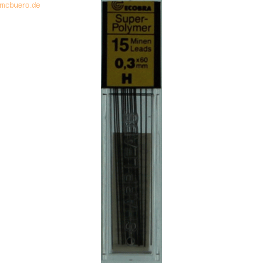 12 x Ecobra Feinminen 0,3mm VE=15 Stück H 12 x Ecobra Feinminen 0,3mm VE=15 Stück H von Ecobra