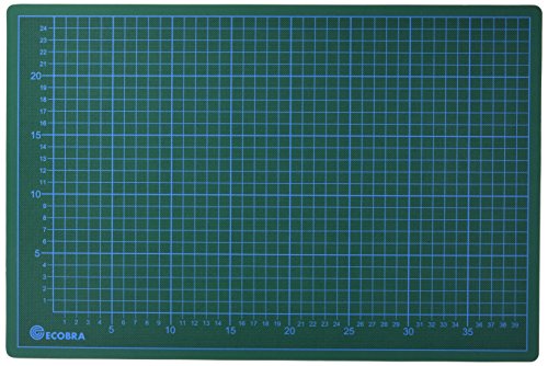 ECOBRA - 704530 Profi Cutting-Mats 5-lagig in 45x30cm - Grün/Schwarz von Ecobra