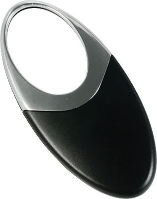 Ecobra 828330 Ovale Taschen-LED-Schiebelupe mit verchromtem Metall, schwarz von Ecobra
