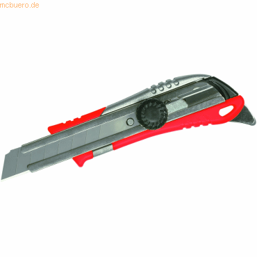 Ecobra Cutter-Teppichmesser Metall/Kunststoff 18mm rot von Ecobra