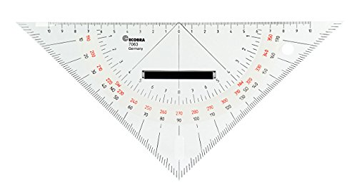 Ecobra Kursdreieck 250mm transparent von Ecobra