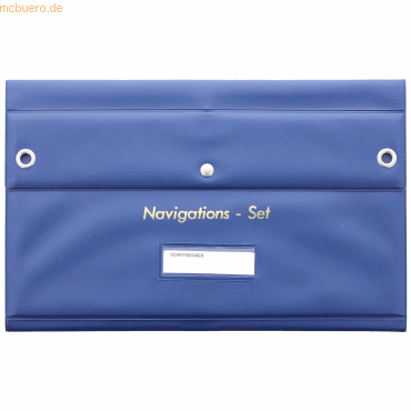 Ecobra Navigations-Bestecktasche leer blau von Ecobra