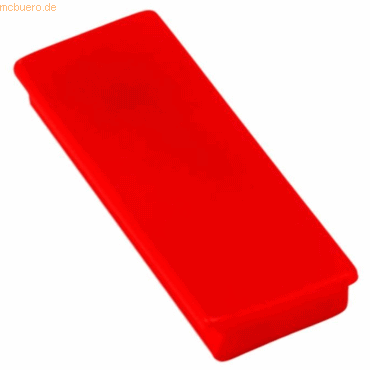 Ecobra Rechteckmagnet Neodym Ferrotafel 55,0x22,5x8,5mm rot VE=5 Stück von Ecobra