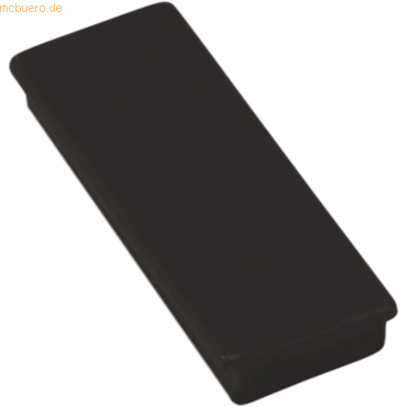 Ecobra Rechteckmagnet Neodym Ferrotafel 55,0x22,5x8,5mm schwarz VE=5 S von Ecobra