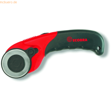 Ecobra Roll-Cutter Kunststoff 45mm schwarz/rot von Ecobra