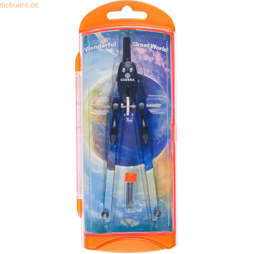Ecobra Schnellverstell-Zirkel duo-Tec schwarz/orange Ecobra Schnellverstell-Zirkel duo-Tec schwarz/orange von Ecobra