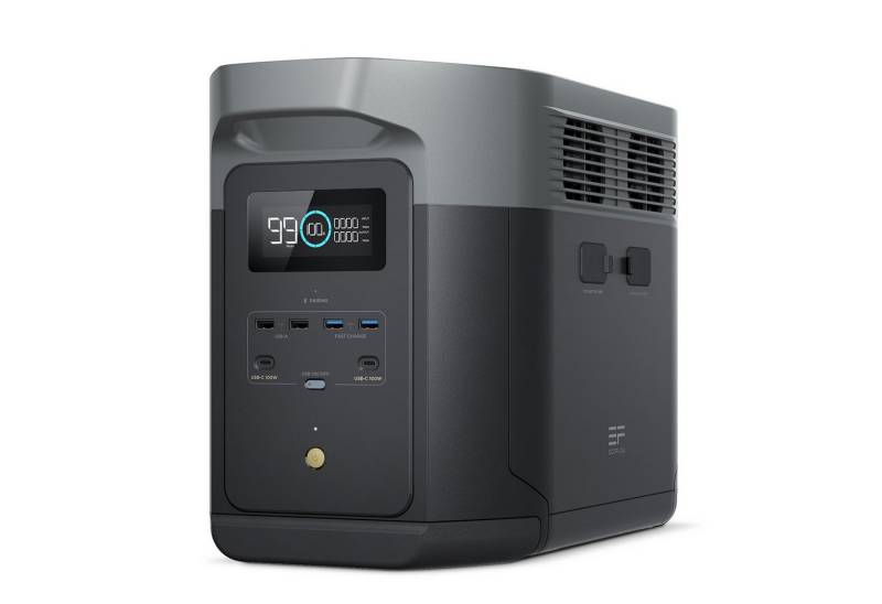 Ecoflow EcoFlow DELTA 2 Max Powerstation 2048Wh, 3000 W Solar Generator Powerstation EcoFlow DELTA 2 Max, LFP Akku 3000 Zyklen, 80% Ladung <1 Std von Ecoflow