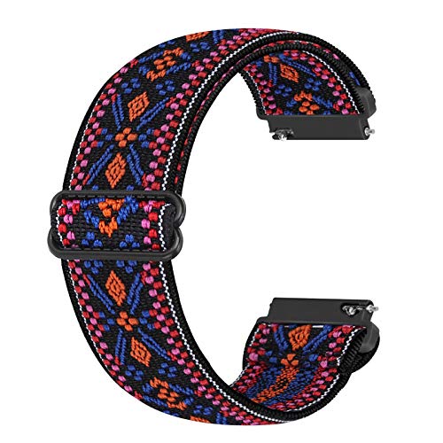 Ecogbd 20mm Elastic Ersatzarmband Kompatibel mit Galaxy Watch 3 41mm/Galaxy Watch Active/Active 2 40mm 44mm/Gear S2/Garmin Vivoactive 3, Weiches Stoff Nylon armband für Frauen MännerBöhmen r Ecogbd 20mm Elastic Ersatzarmband Kompatibel mit Galaxy Watch 3 41mm/Galaxy Watch Active/Active 2 40mm 44mm/Gear S2/Garmin Vivoactive 3, Weiches Stoff Nylon armband für Frauen MännerBöhmen r von Ecogbd