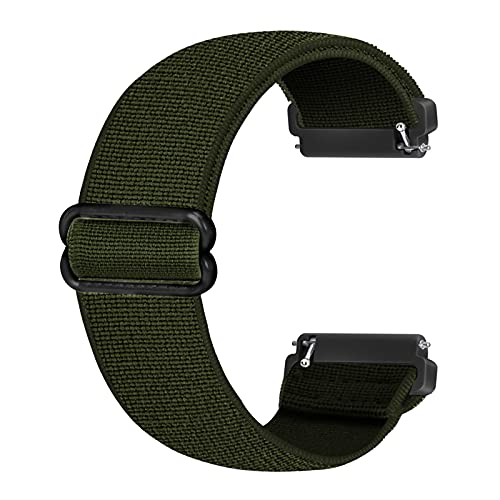 Ecogbd Elastic Ersatzarmband Kompatibel mit Fitbit Versa, Versa Lite, 2 - Weiches Nylon Sportuhrarmband für Frauen Männer - Armeegrün, 0.98 Zoll breit Ecogbd Elastic Ersatzarmband Kompatibel mit Fitbit Versa, Versa Lite, 2 - Weiches Nylon Sportuhrarmband für Frauen Männer - Armeegrün, 0.98 Zoll breit von Ecogbd