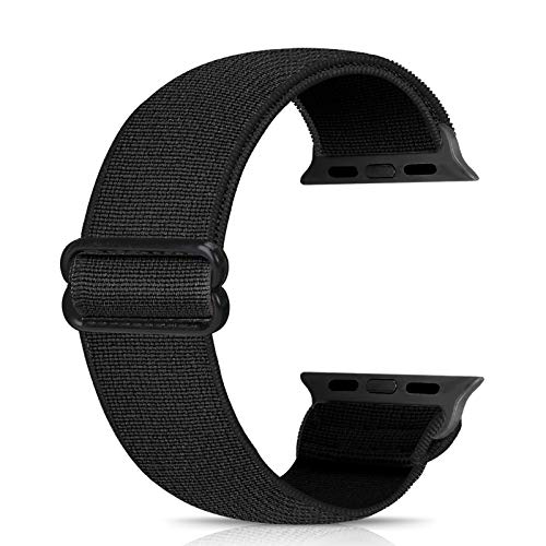 Ecogbd Elastic Ersatzarmband kompatibel mit Apple Watch Armband 38mm 40mm 41mm 42mm 44mm 45mm 49mm, weiches Nylon armband kompatibel mit iWatch Serie 9,8,7,6,5,4,3,2,1,SE von Ecogbd