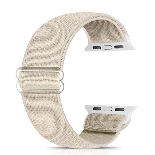 Ecogbd Elastic Ersatzarmband kompatibel mit Apple Watch Armband 38mm 40mm 41mm 42mm 44mm 45mm 49mm, weiches Nylon armband kompatibel mit iWatch Serie 9,8,7,6,5,4,3,2,1,SE von Ecogbd