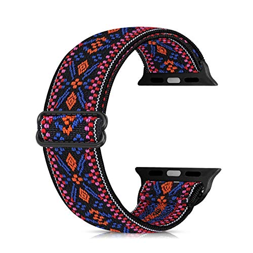 Ecogbd Elastic Ersatzarmband kompatibel mit Apple Watch Armband 38mm 40mm 41mm 42mm 44mm 45mm 49mm, weiches Nylon armband kompatibel mit iWatch Serie 9,8,7,6,5,4,3,2,1,SE Ecogbd Elastic Ersatzarmband kompatibel mit Apple Watch Armband 38mm 40mm 41mm 42mm 44mm 45mm 49mm, weiches Nylon armband kompatibel mit iWatch Serie 9,8,7,6,5,4,3,2,1,SE von Ecogbd
