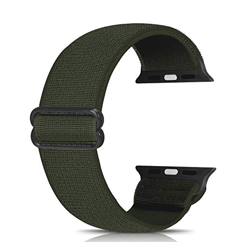 Ecogbd Elastic Ersatzarmband kompatibel mit Apple Watch Armband 38mm 40mm 41mm 42mm 44mm 45mm 49mm, weiches Nylon armband kompatibel mit iWatch Serie 9,8,7,6,5,4,3,2,1,SE von Ecogbd