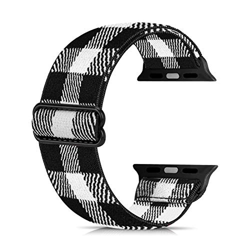 Ecogbd Elastic Ersatzarmband kompatibel mit Apple Watch Armband 38mm 40mm 41mm 42mm 44mm 45mm 49mm, weiches Nylon armband kompatibel mit iWatch Serie 9,8,7,6,5,4,3,2,1,SE Ecogbd Elastic Ersatzarmband kompatibel mit Apple Watch Armband 38mm 40mm 41mm 42mm 44mm 45mm 49mm, weiches Nylon armband kompatibel mit iWatch Serie 9,8,7,6,5,4,3,2,1,SE von Ecogbd