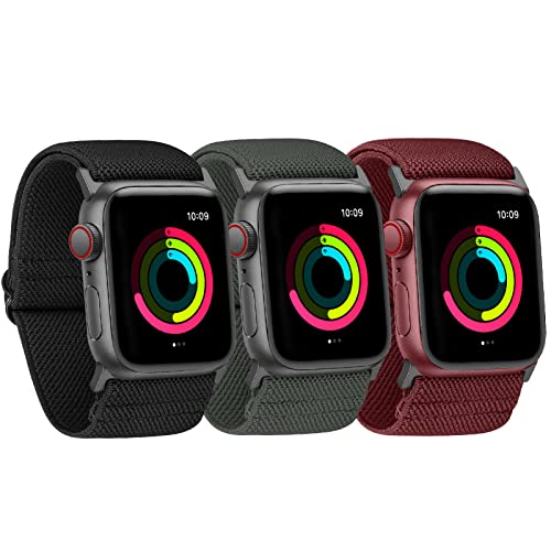 Ecogbd breites elastisches Ersatzarmband kompatibel mit Apple Watch Armband 38mm 40mm 41mm 42mm 44mm 45mm 49mm, breite Nylonbänder aus Stoff für iWatch Series 9,8,7,6,5,4,3,2,1,SE 3Pack Ecogbd breites elastisches Ersatzarmband kompatibel mit Apple Watch Armband 38mm 40mm 41mm 42mm 44mm 45mm 49mm, breite Nylonbänder aus Stoff für iWatch Series 9,8,7,6,5,4,3,2,1,SE 3Pack von Ecogbd