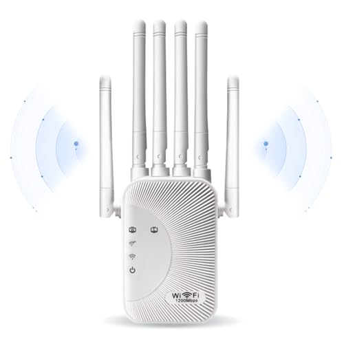 Ecoret-Pro WiFi-Repeater 1200 Mbps, 5G + 2,4 GHz, 360° Signalabdeckung, Vier-in-Eins-Anwendungsmodus, Ethernet-Anschluss von Ecoret-Pro