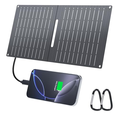 Ecosonique 15W Solar Ladegerät für Handy, IP67 Wasserdicht Faltbar Solarpanel für Handy,mit USB-A/USB-C für Camping Backpacking Kompatibel mit Handy, iPhone, Samsung Galaxy, Google Pixel, LG Ecosonique 15W Solar Ladegerät für Handy, IP67 Wasserdicht Faltbar Solarpanel für Handy,mit USB-A/USB-C für Camping Backpacking Kompatibel mit Handy, iPhone, Samsung Galaxy, Google Pixel, LG von Ecosonique Technology