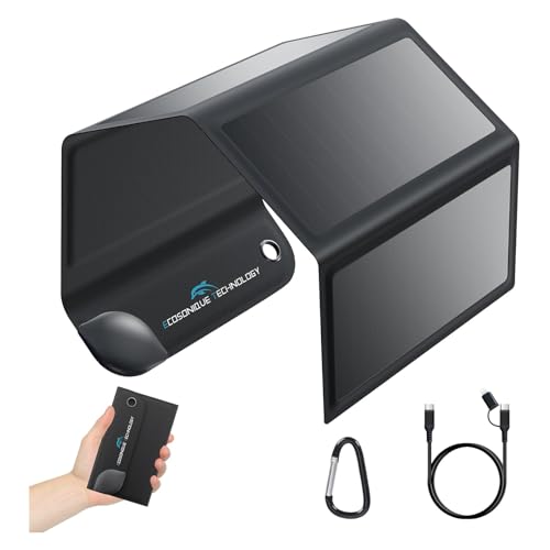 Ecosonique 8W Solar Ladegerät für Handy mit USB-C 5V Ausgang, IPX4 Wasserdicht & Faltbares Solarpanel für iPhone, Samsung, Xiaomi & mehr, Tragbar Solarladegerät für Camping, Wandern, Outdoor Ecosonique 8W Solar Ladegerät für Handy mit USB-C 5V Ausgang, IPX4 Wasserdicht & Faltbares Solarpanel für iPhone, Samsung, Xiaomi & mehr, Tragbar Solarladegerät für Camping, Wandern, Outdoor von Ecosonique Technology