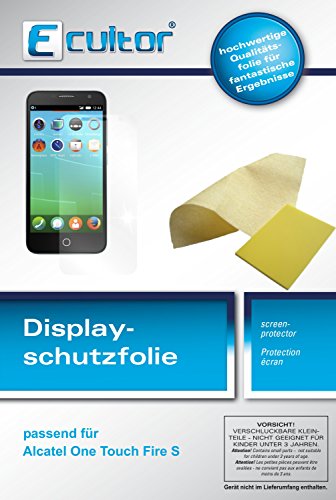 Ecultor I 6x Schutzfolie klar passend für Alcatel OneTouch Fire S Folie Displayschutzfolie Ecultor I 6x Schutzfolie klar passend für Alcatel OneTouch Fire S Folie Displayschutzfolie von Ecultor