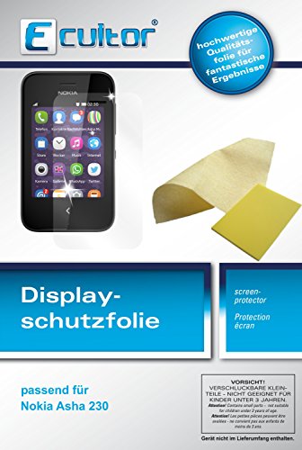 Ecultor I 6x Schutzfolie klar passend für Nokia Asha 230 Folie Displayschutzfolie Ecultor I 6x Schutzfolie klar passend für Nokia Asha 230 Folie Displayschutzfolie von Ecultor