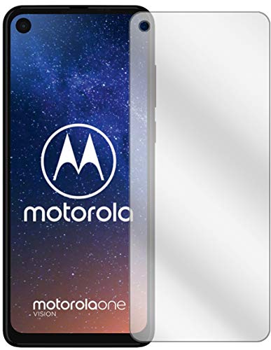 Ecultor I Schutzfolie kompatibel mit Motorola One Vision Displayschutz-Folie Klar (bewusst Kleiner als das Glas, da Dieses gewölbt ist) von Ecultor