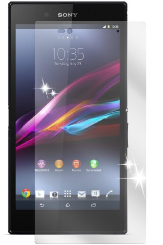 Ecultor Sony Xperia Z Ultra Schutzfolie (je 3 Stück für die Vorderseite und die Rückseite) - klare Premium Folie als Displayschutz von Ecultor