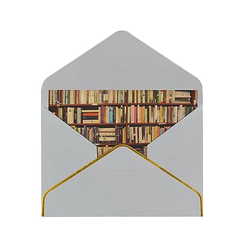 Blanko-Karten mit Umschlägen - Grußkarte, Dankeskarten, Hochzeitskarten, Geburtstagskarten, ordentlicher Bücherregal-Druck Blanko-Karten mit Umschlägen - Grußkarte, Dankeskarten, Hochzeitskarten, Geburtstagskarten, ordentlicher Bücherregal-Druck von EdWal