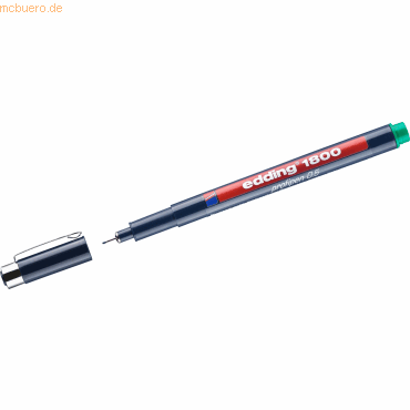 10 x Edding Faserzeichner edding 1800 profipen 0.5 ca. 0,5mm grün 10 x Edding Faserzeichner edding 1800 profipen 0.5 ca. 0,5mm grün von Edding