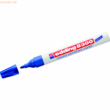 Edding Permanentmarker edding 8300 industry permanent marker blau Rund Edding Permanentmarker edding 8300 industry permanent marker blau Rund von Edding