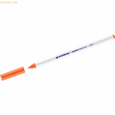10 x Edding Textilpen edding 4600 Rundspitze 1mm neonorange 10 x Edding Textilpen edding 4600 Rundspitze 1mm neonorange von Edding