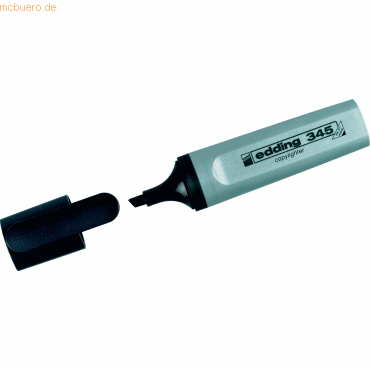 10 x Edding Textmarker edding 345 copylighter silbergrau Keilspitze 10 x Edding Textmarker edding 345 copylighter silbergrau Keilspitze von Edding