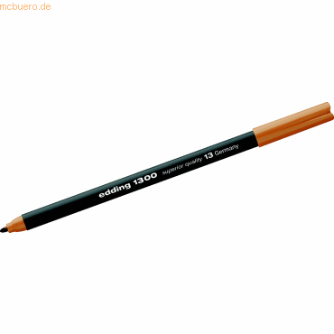 5 x Edding Fasermaler edding 1300 color pen ocker 5 x Edding Fasermaler edding 1300 color pen ocker von Edding