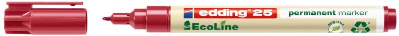 EDDING 25RT - EcoLine Permanentmarker, rot von Edding
