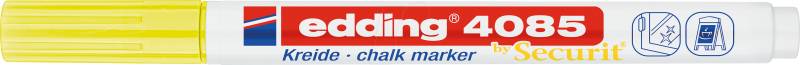 EDDING 4085NGE - Kreidemarker, 1-2 mm, neongelb von Edding