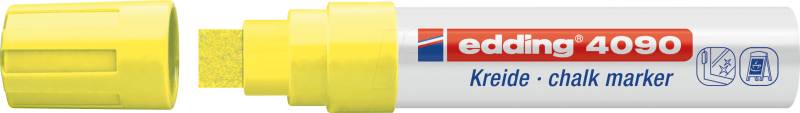 EDDING 4090NGE - Kreidemarker, 4-15 mm, neongelb von Edding