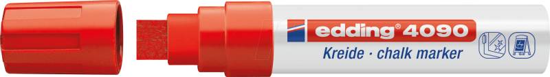 EDDING 4090RT - Kreidemarker, 4-15 mm, rot von Edding