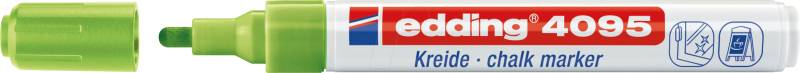 EDDING 4095HGN - Kreidemarker, 2-3 mm, hellgrün von Edding