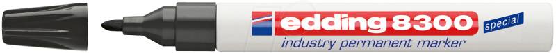 EDDING 8300SW - Industrie Permanent Marker, schwarz von Edding