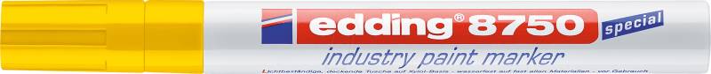 EDDING 8750GE - Industrie Lack Marker, 2,0-4,0 mm, gelb von Edding