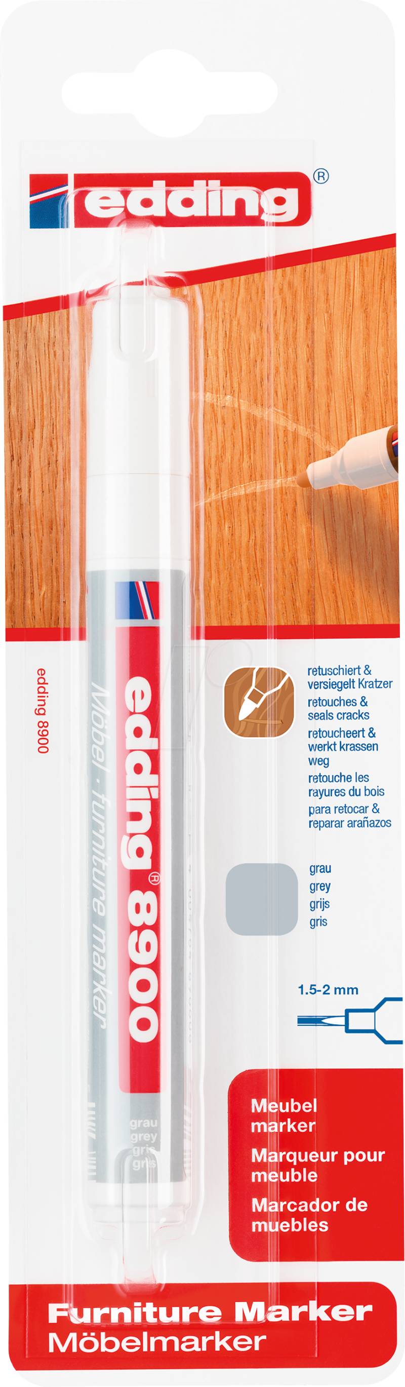 EDDING 8900-4012 - Möbelmarker grau von Edding