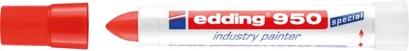EDDING 950RT - Industrie Pastenmarker, 10,0 mm, rot von Edding