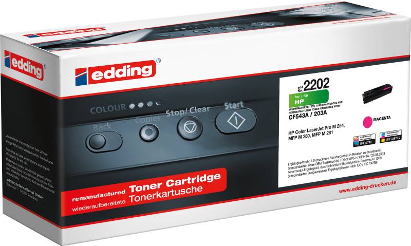 EDDING EDD-2202 - Toner, magenta, 203A, refill, HP von Edding