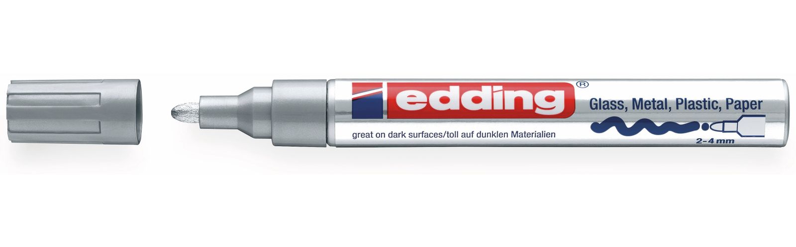 EDDING Paint-Marker, e-750 CR, silber von Edding
