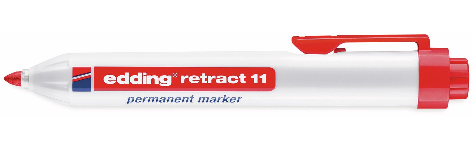 EDDING Permanent-Marker e-11 retract, rot von Edding